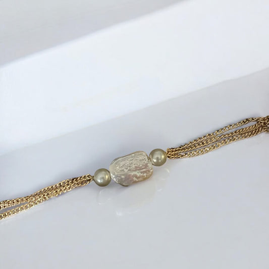 Rectangle Pearl Bracelet