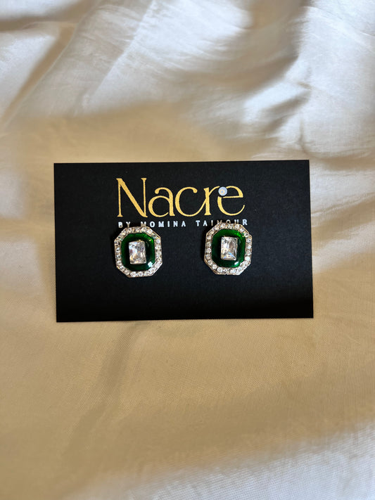 octagon green-mena studs